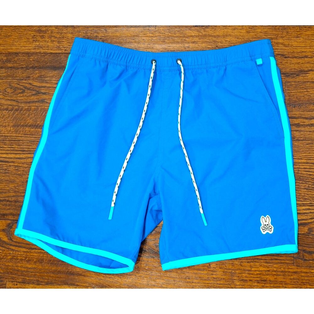 Psycho Bunny Blue Swim Trunks Shorts Men's Size Medium